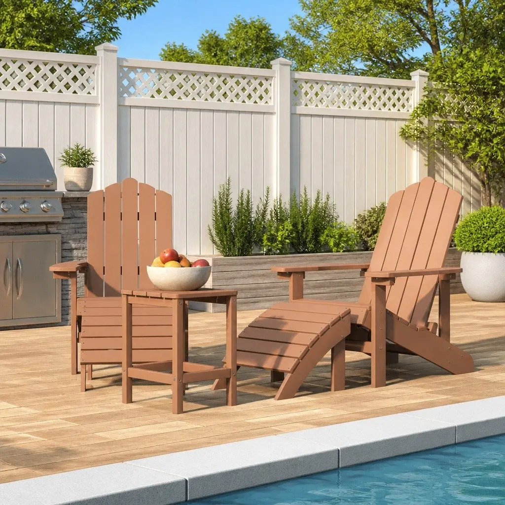 Adirondack Chair Set for Relaxing Outdoors