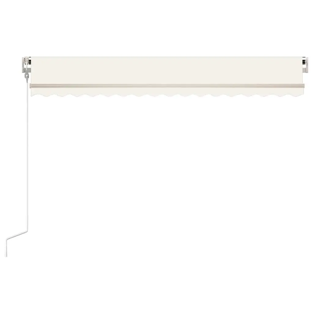 Automatic Retractable Awning Cream 400x300 cm Outdoor Patio Sunshade