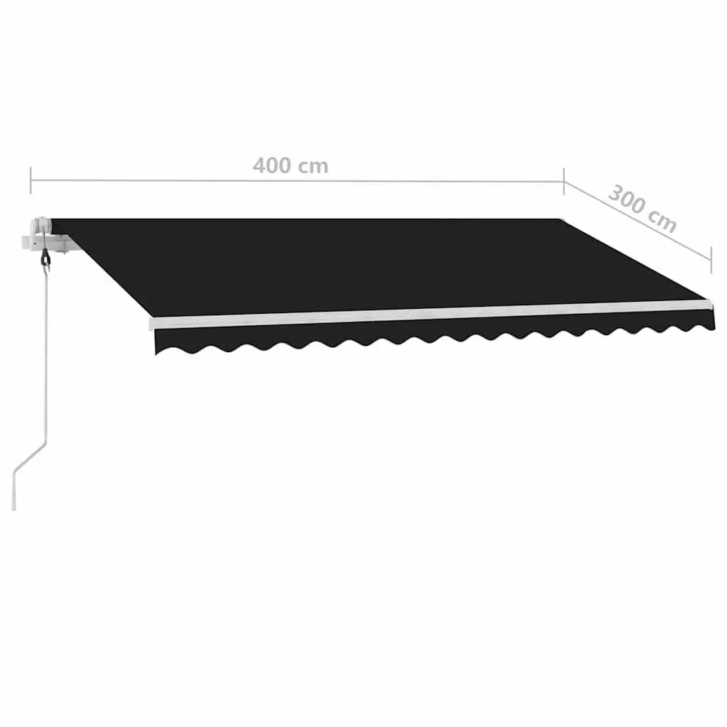 Freestanding Automatic Retractable Awning 400x300cm Outdoor Patio Shade