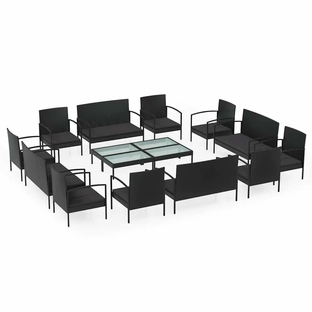 16 Piece Garden Lounge Set for Outdoor Relaxation