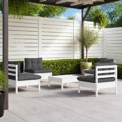 Your Outdoor Retreat: 5-Piece Lounge Set with Cushions