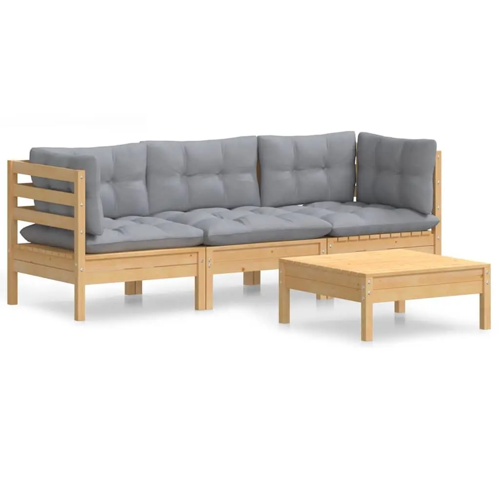4-Piece Lounge Set for Outdoor Relaxation