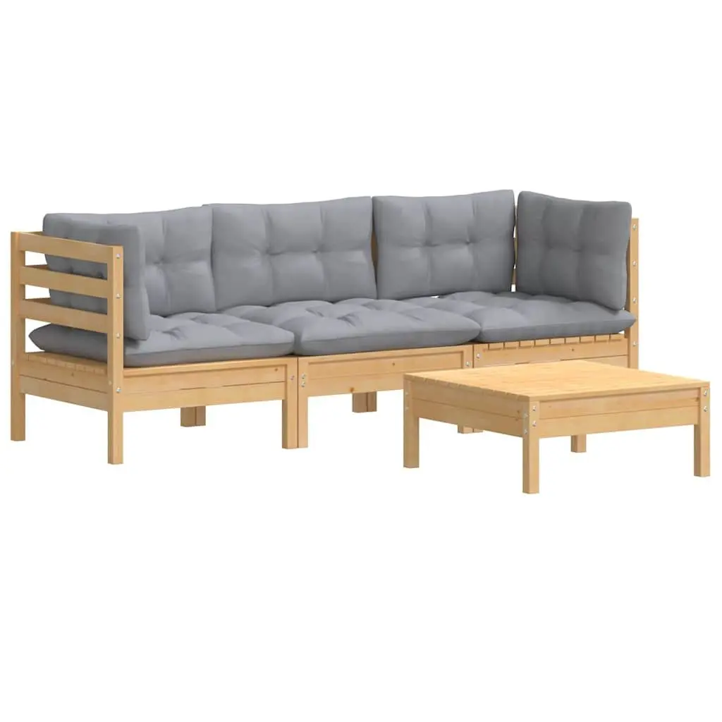 4-Piece Lounge Set for Outdoor Relaxation