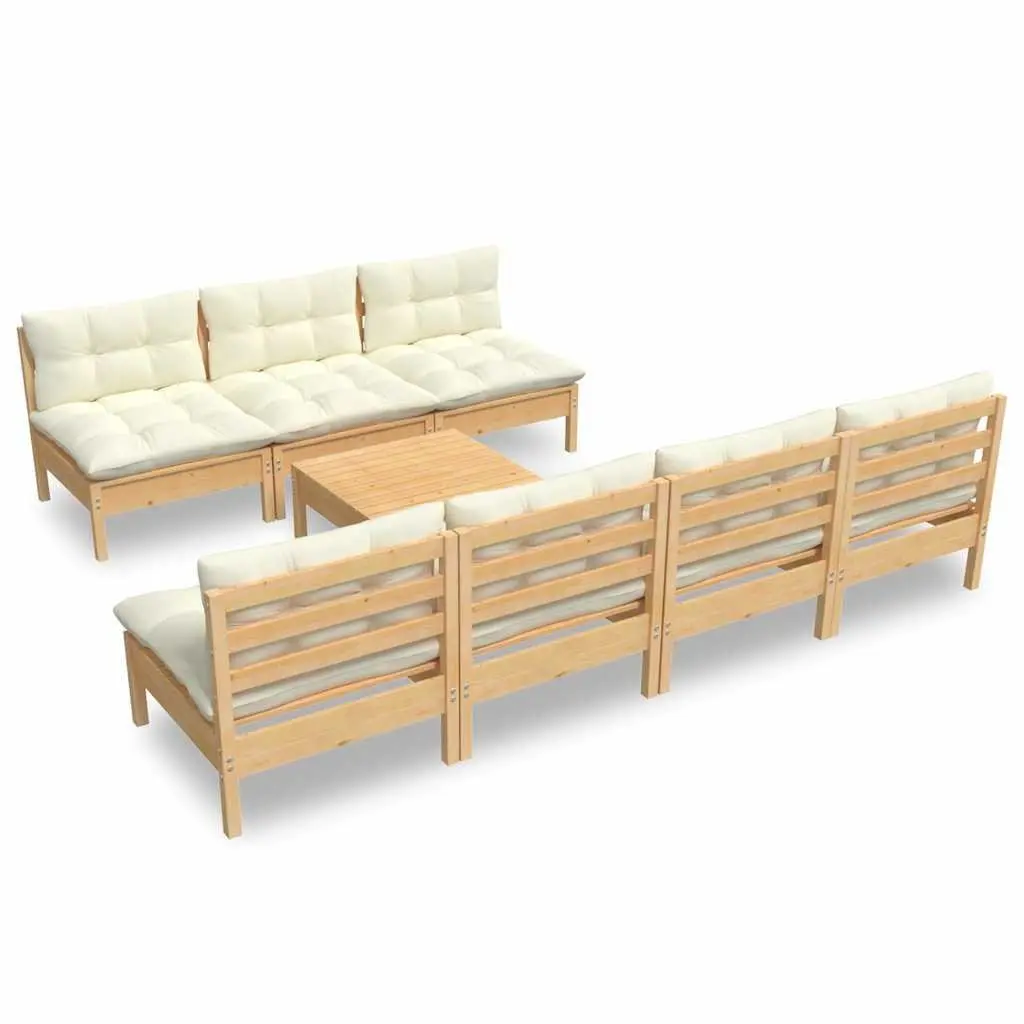 8-Piece Lounge Set for Outdoor Spaces