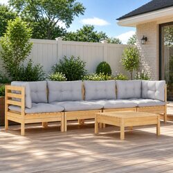 Enjoy Your Outdoors with This 5 Piece Garden Lounge Set