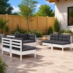 Friendly 6 Piece Garden Lounge Set with Cushions