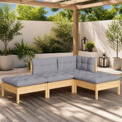 Create Comfort with Your 4 Piece Lounge Set Outdoors
