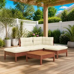 Your Outdoor Oasis: 5-Piece Lounge Set with Cushions