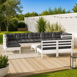 Create Your Perfect Outdoor Space with Our 10-Piece Lounge Set