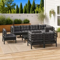 Enjoy Your Outdoors with This 9 Piece Lounge Set