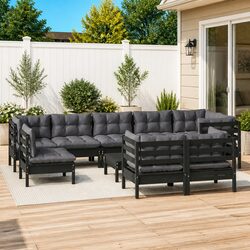 Your Cozy 10-Piece Modular Garden Lounge Set