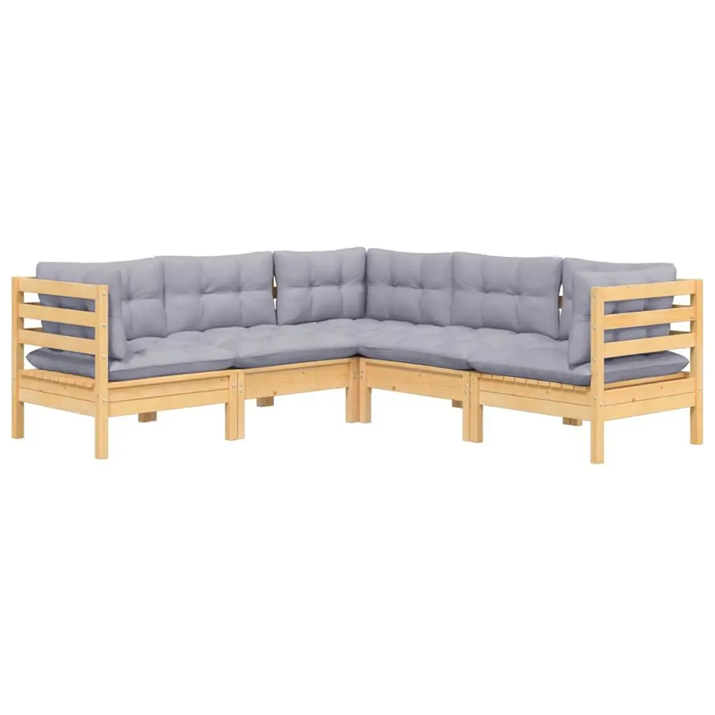 5 Piece Lounge Set for Outdoor Comfort