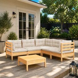 Create Your Own Outdoor Oasis with This 6-Piece Lounge Set