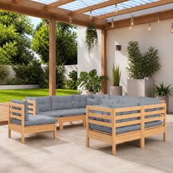 Create Your Perfect Outdoor Space with 9 Piece Lounge Set