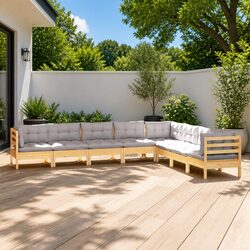 Enjoy Your Outdoor Space with This 8 Piece Lounge Set