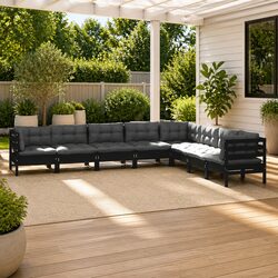 Your New Favorite 8 Piece Garden Lounge Set with Cushions