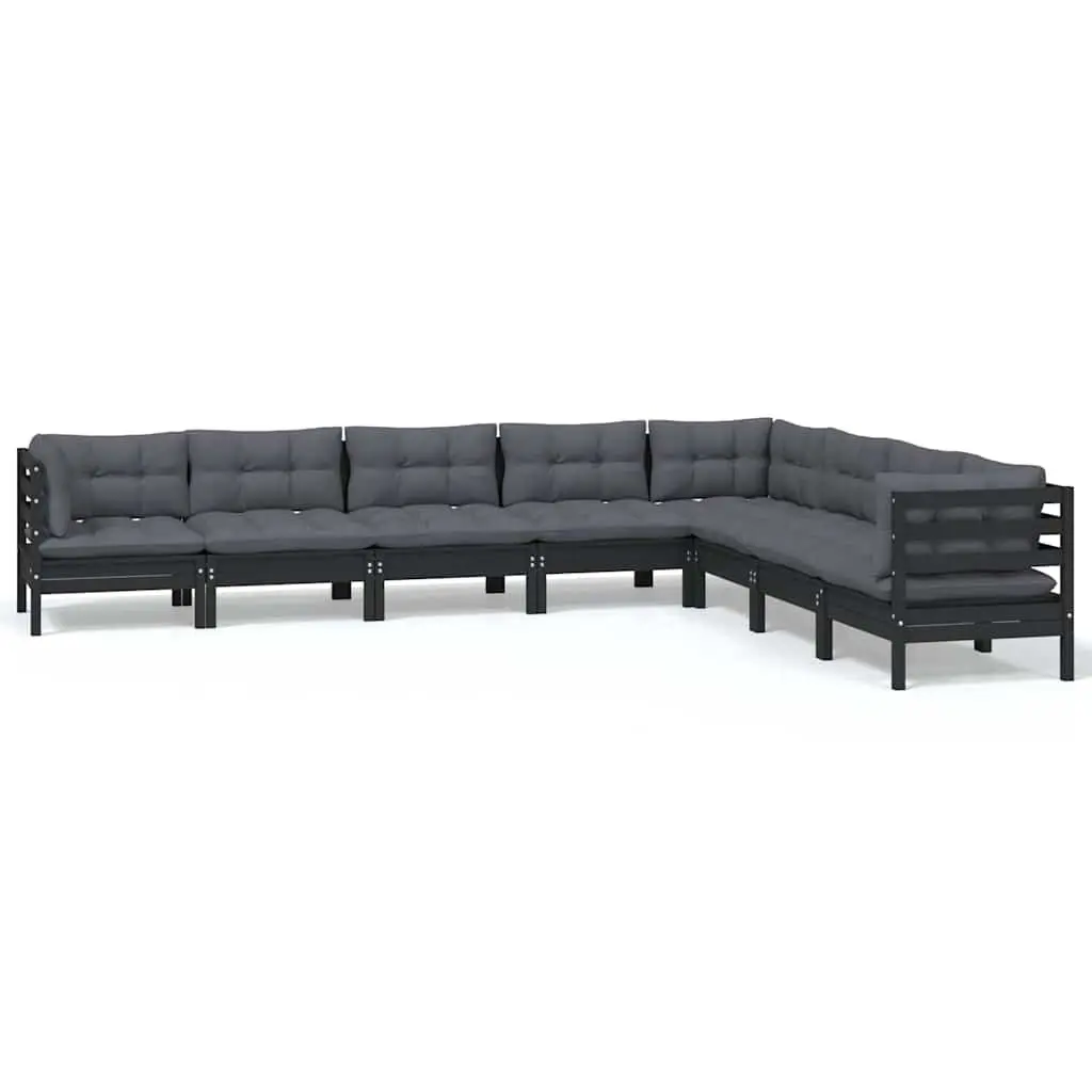 8 Piece Garden Lounge Set with Cushions