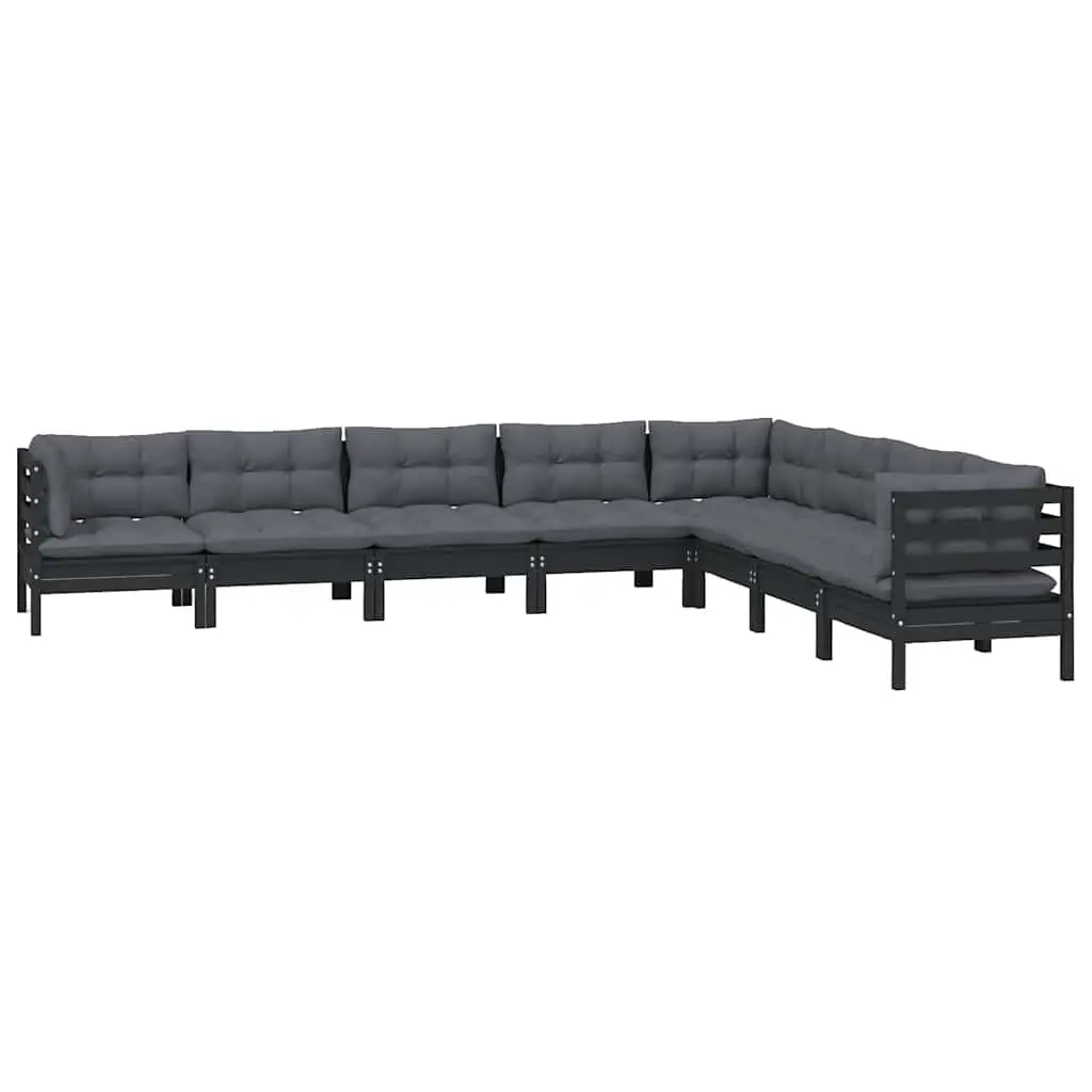8 Piece Garden Lounge Set with Cushions