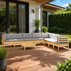 Your Perfect 9-Piece Garden Lounge Set Awaits