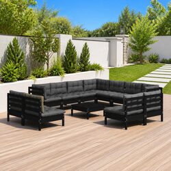 Friendly 12-Piece Modular Lounge Set for Your Garden