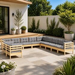Your Perfect Outdoor Lounge Set: 11 Pieces with Comfort
