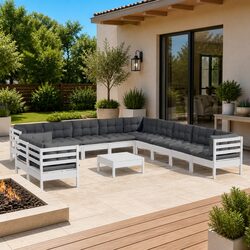 Your Perfect 12-Piece Modular Lounge Set for Outdoor Enjoyment