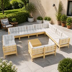 Your Friendly 13-Piece Garden Lounge Set Awaits