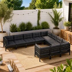 Friendly 10-Piece Outdoor Lounge Set for Your Garden
