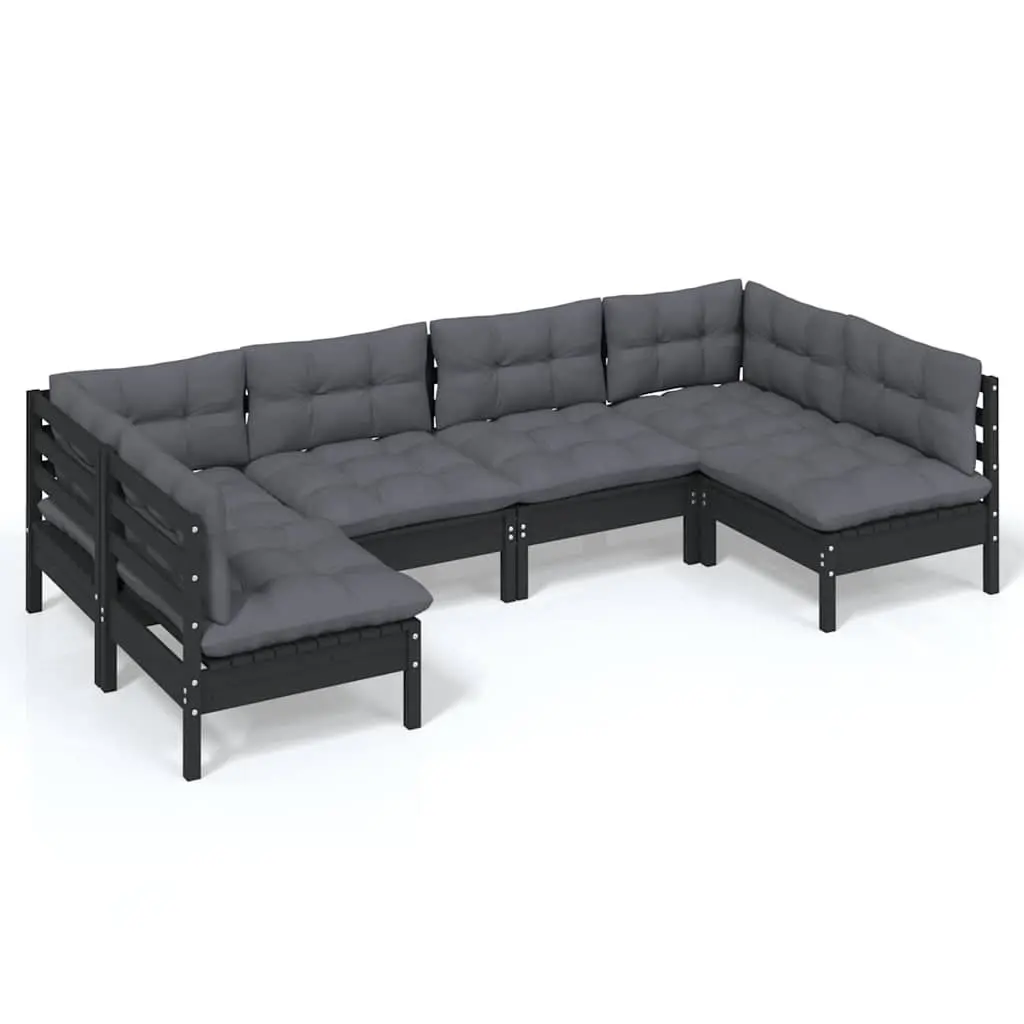 6-Piece Lounge Set for Outdoor Comfort