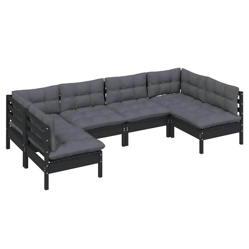6-Piece Lounge Set for Outdoor Comfort