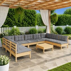 Enjoy Outdoor Relaxation with Our 10-Piece Lounge Set