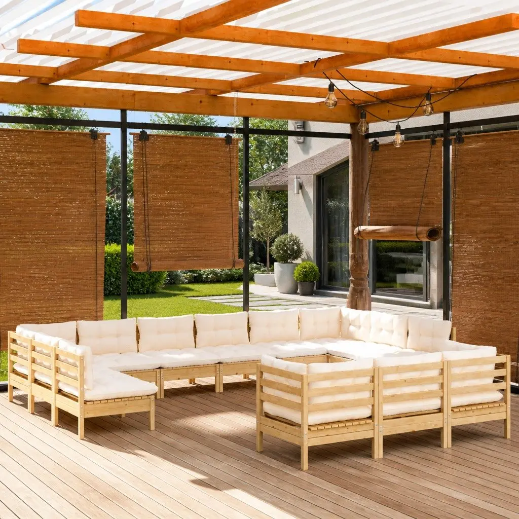 13 Piece Pinewood Lounge Set