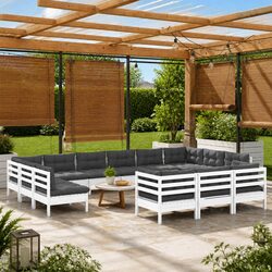 Your Perfect 13 Piece White Pinewood Lounge Set