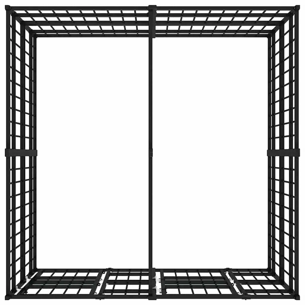 Dog Kennel Outdoor Steel Exercise Pen Enclosure Run Play Area Black