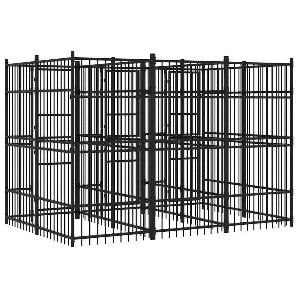 Dog Kennel Steel Frame Large Outdoor Run Exercise Pen
