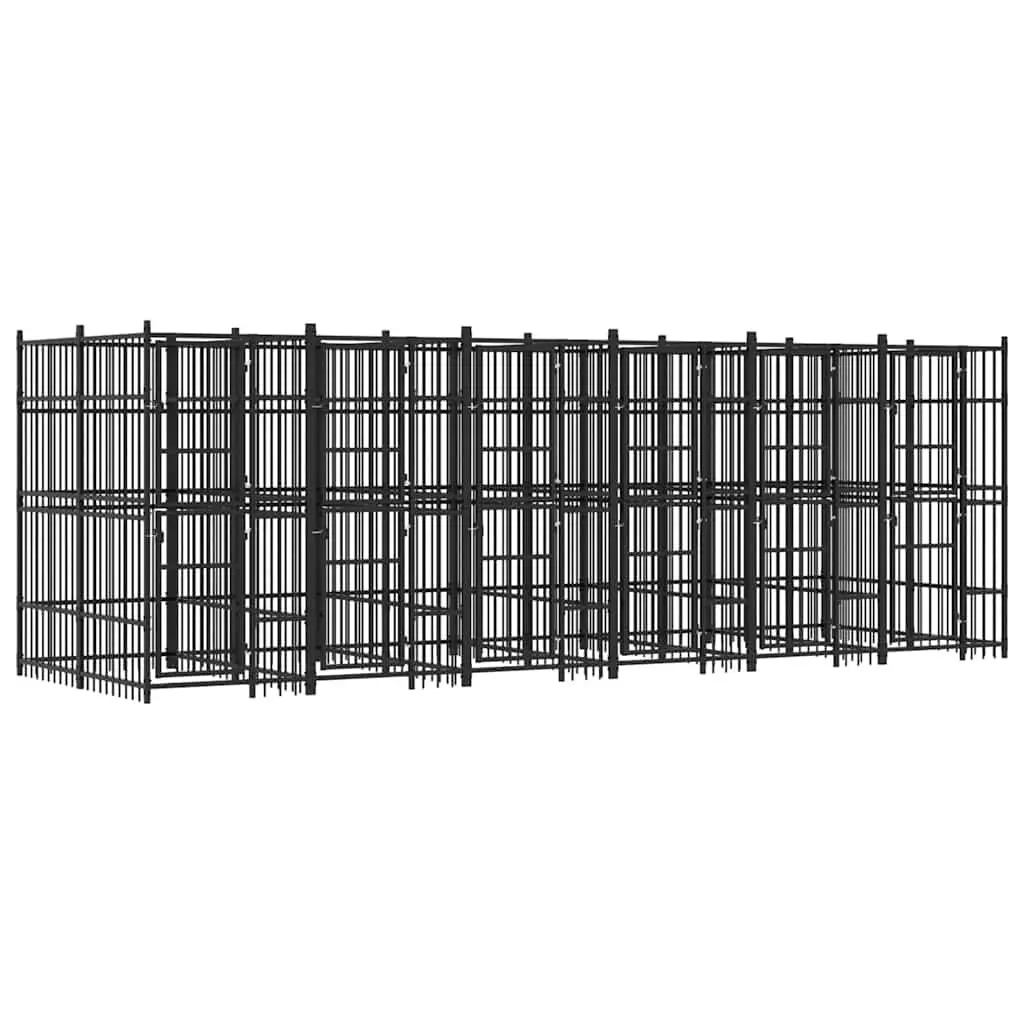 Dog Kennel Steel Outdoor Run Large Pet Play Area