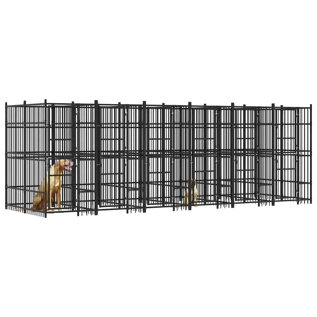 Dog Kennel Steel Outdoor Run Large Pet Play Area