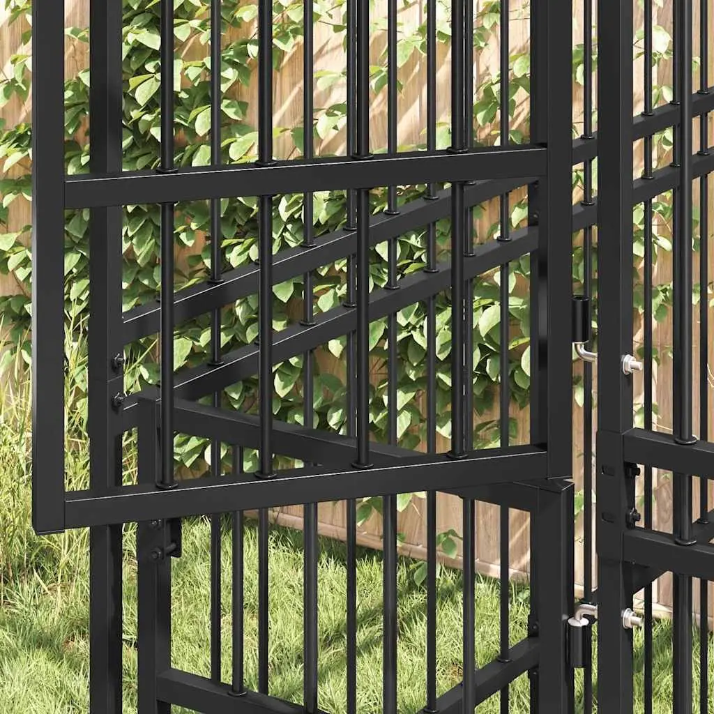 Dog Kennel Outdoor Steel Cage Lockable Door 12.9 m²