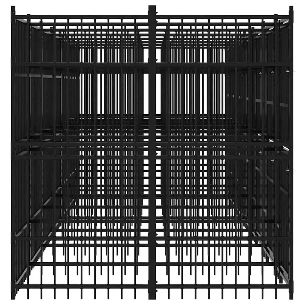 Dog Kennel Outdoor Steel Cage Lockable Door 12.9 m²