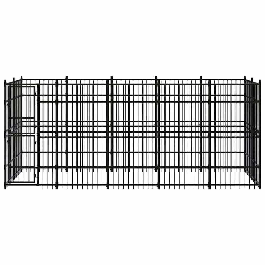 Dog Kennel Outdoor Steel Run Enclosure Large Play Area