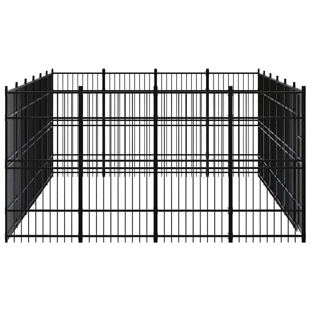 Dog Kennel Outdoor Run Enclosure Steel Exercise Pen 22.12 m²