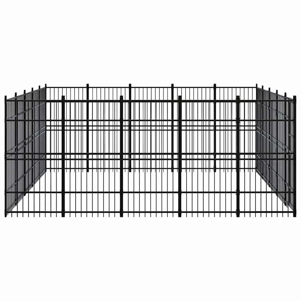 Dog Kennel Steel Outdoor Run Enclosure Large Play Area