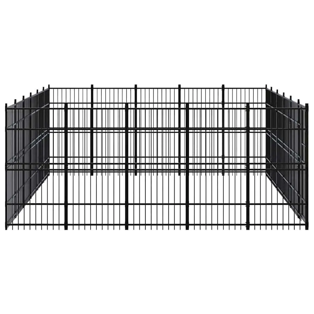 Dog Kennel Steel Outdoor Run Exercise Pen Enclosure Large