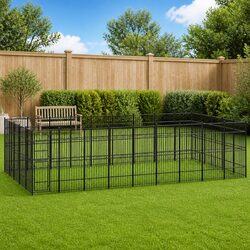 Friendly Outdoor Dog Kennel for Happy Pets