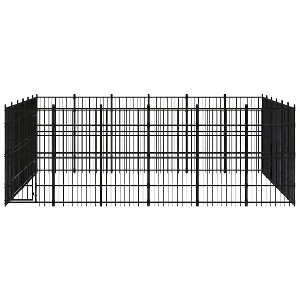 Dog Kennel Steel Outdoor Run Large Play Pen Secure Lockable
