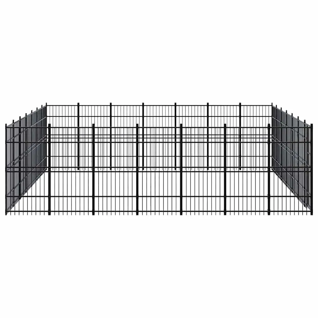 Dog Kennel Steel Outdoor Run Enclosure Large Exercise Play Area 45.16 m²