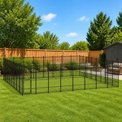 Your Friendly Outdoor Dog Kennel with Lockable Door