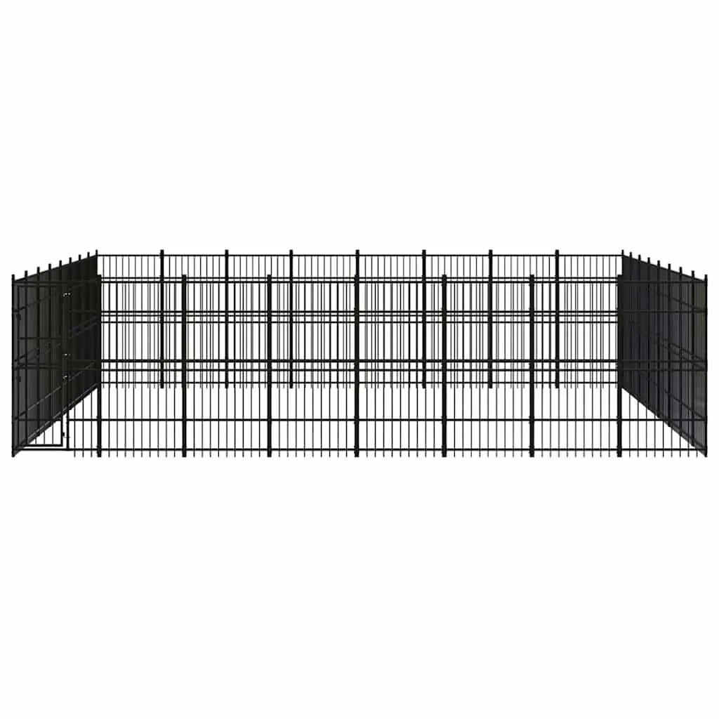 Dog Kennel Steel Large Outdoor Exercise Run Enclosure with Secure Lockable Door