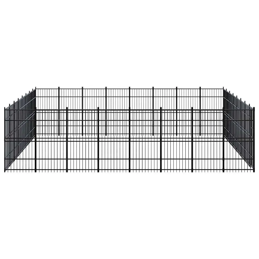 Dog Kennel Steel Large Outdoor Exercise Run Enclosure with Secure Lockable Door
