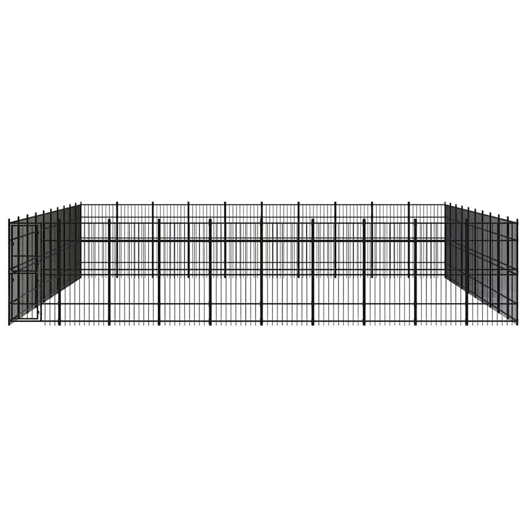 Dog Kennel Outdoor Steel Enclosure Large Play Area